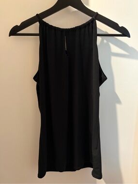 Black Sleeveless Halter Top - Women's